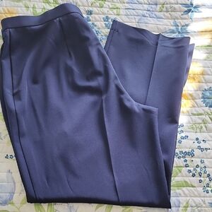 Vintage Liz Baker Navy Blue Trousers Pants Slacks Size 18W